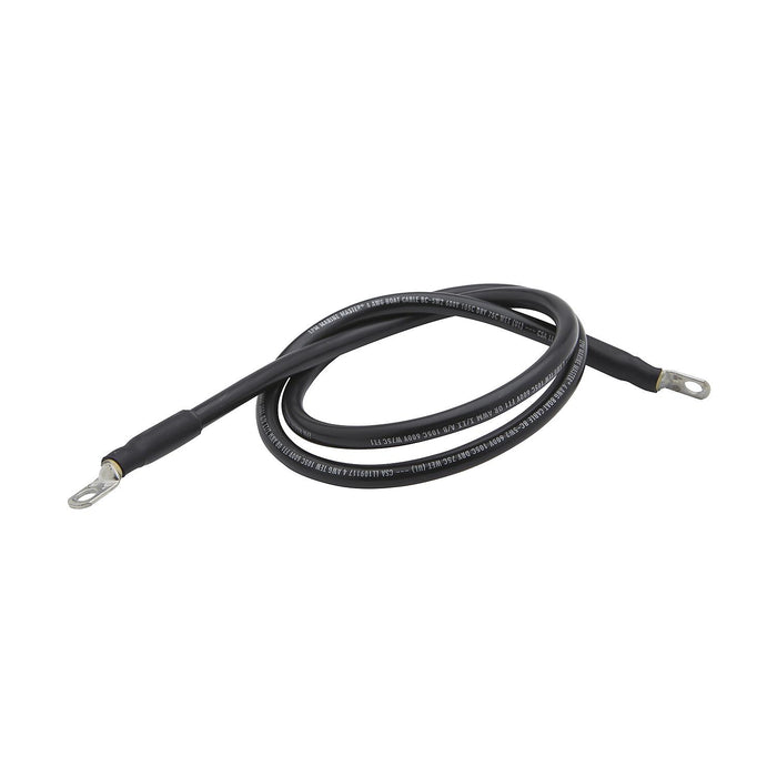 Seachoice 63024 Tinned Copper Battery Assembly, 4 AWG, Black, 6'