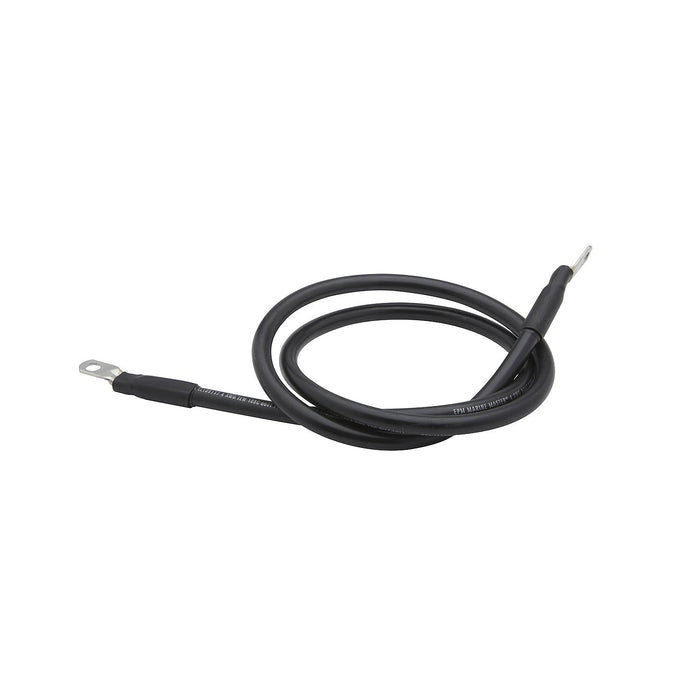 Seachoice 63024 Tinned Copper Battery Assembly, 4 AWG, Black, 6'