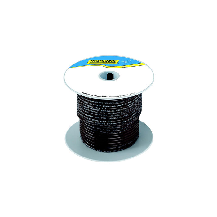 Seachoice 50-63073 Tinned Copper Marine Wire, 10 AWG, Brown, 100'