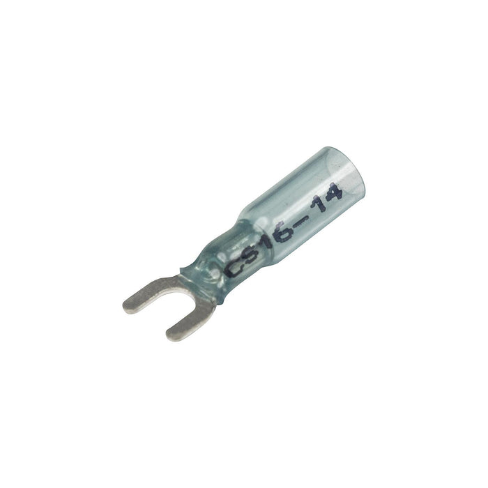 Seachoice 3-To-1 Heat Shrink Spade Terminal, #8 Stud, 25/Bag