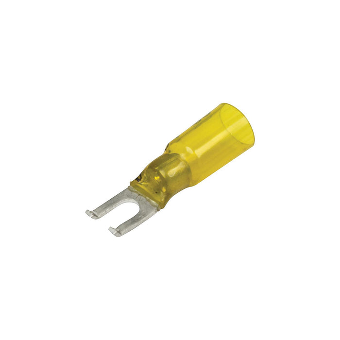Seachoice 3-To-1 Heat Shrink Spade Terminal, #8 Stud, 25/Bag