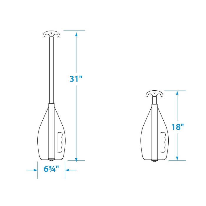 Seachoice 71090 18" 31" Telescoping Paddle