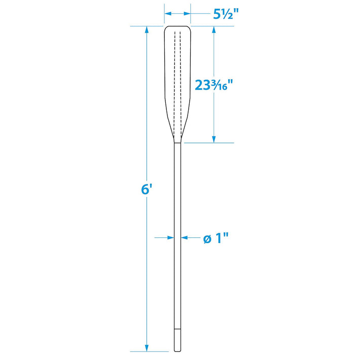 Seachoice 71131 Synthetic Oar, 6'