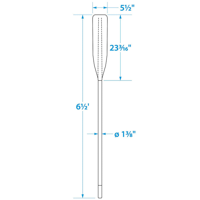Seachoice 71133 Synthetic Oar, 6.5'