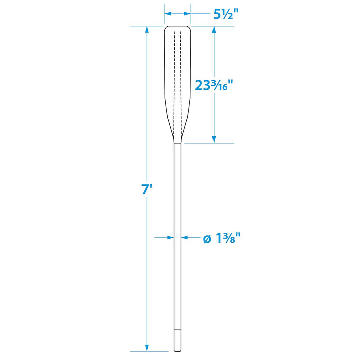 Seachoice 71134 Synthetic Oar, 7'