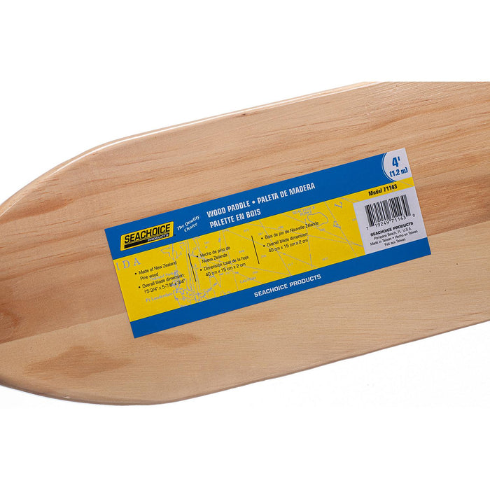 Seachoice 71143 Standard Wood Paddle â€“ 4 Ft.