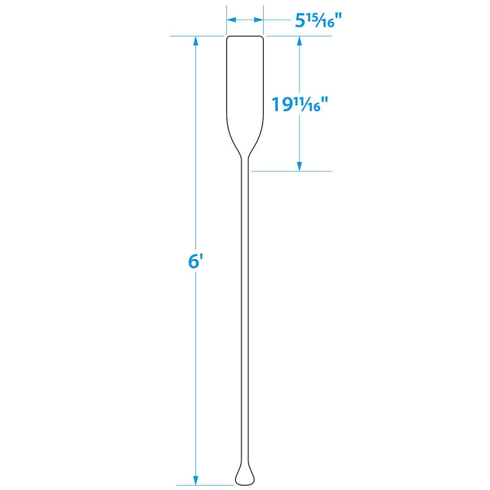 Seachoice 71148 Standard Wood Paddle â€“ 6 Ft.