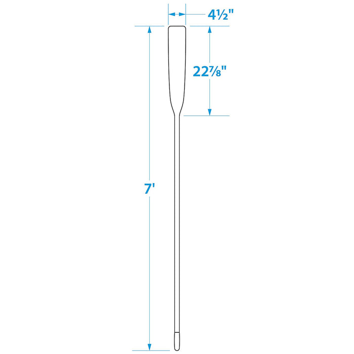 Seachoice 71157 Premium Varnished Oar With Grip, 7'