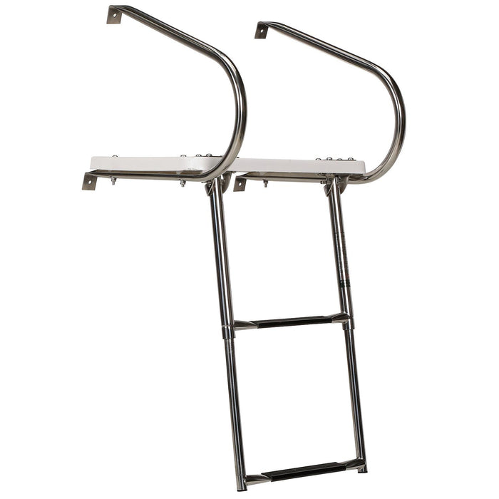 Seachoice 71201 Universal Swim Platform With Under Mount Telescoping Ladder
