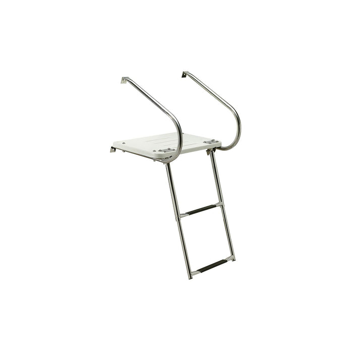 Seachoice 71201 Universal Swim Platform With Under Mount Telescoping Ladder