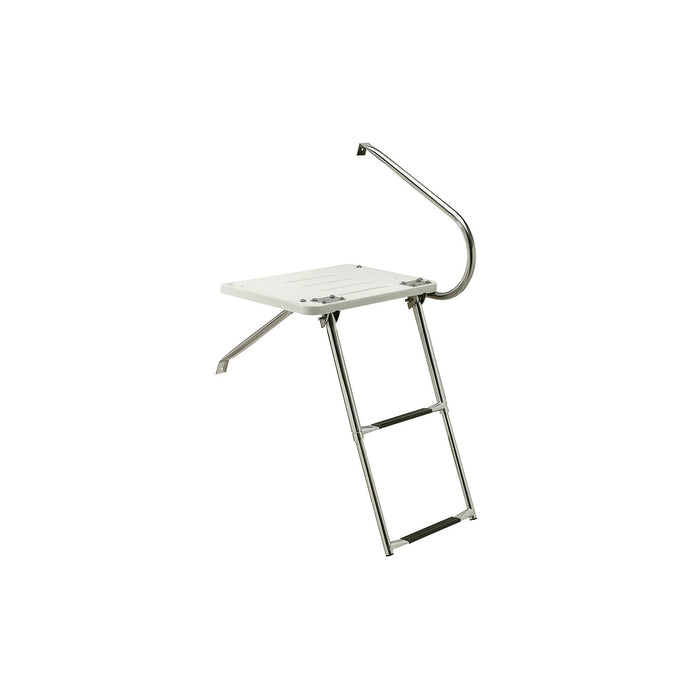 Seachoice 71201 Universal Swim Platform With Under Mount Telescoping Ladder