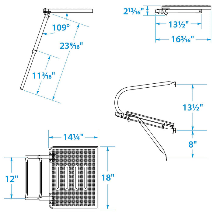 Seachoice 71201 Universal Swim Platform With Under Mount Telescoping Ladder