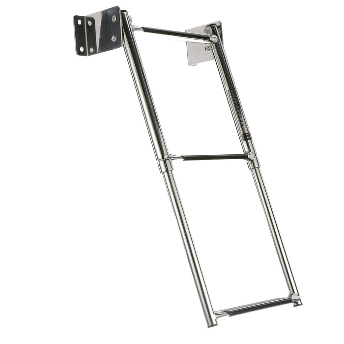 Seachoice 71221 Telescoping Transom Mount Stainless Steel 3-Step Ladder