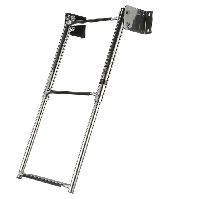 Seachoice 71221 Telescoping Transom Mount Stainless Steel 3-Step Ladder