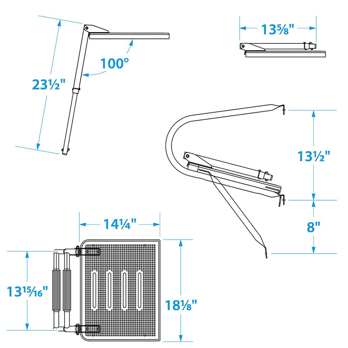 Seachoice 71351 Universal Swim Platform With Top Mount Ladder