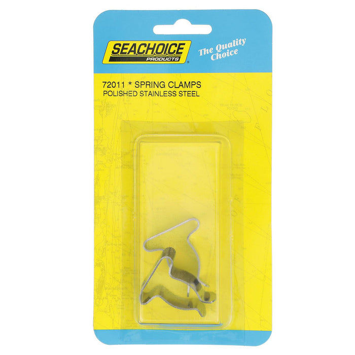 Seachoice 50-72011 Stainless-Steel Spring Clamps (2 Per Pack)