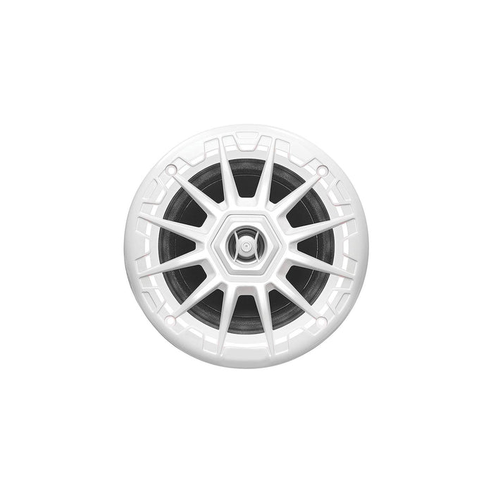 Seachoice MRGB55WSC 72111 5-1/4" 2-Way 150W Round LED Speakers, 1 Pair, White