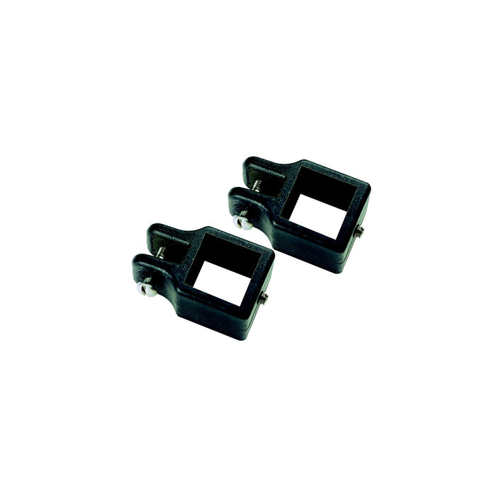 Seachoice 50-76361 Square Jaw Slides Fit 1" OD Tube-Black (2 Per Pack)