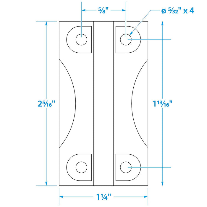 Seachoice 76901 Replacement Hinges For Igloo Coolers 28 to 162 QT (2 Per Pack)