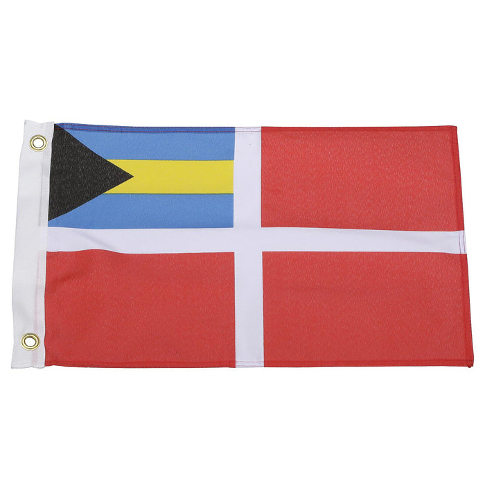 Seachoice 78241 12" x 18" Nylon Print Dyed Bahamas Courtesy Flag