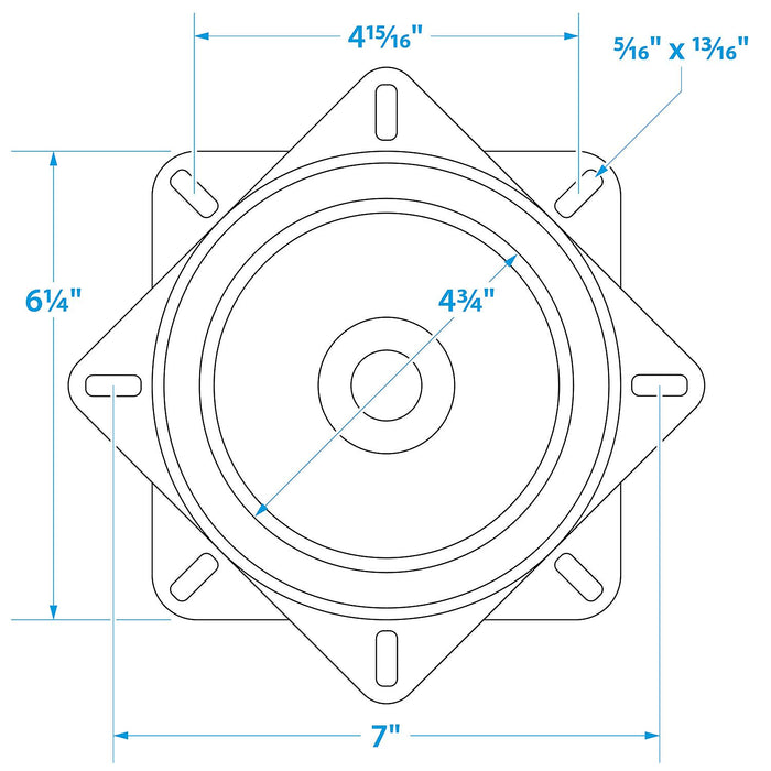 Seachoice 78400 360 Degree Seat Swivel