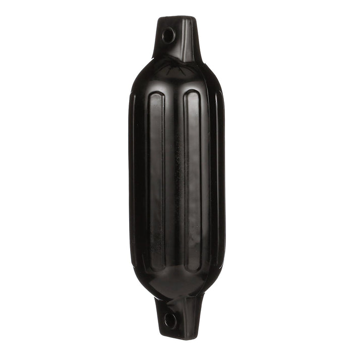 Seachoice DE79166S 79041 Twin Eye Ribbed Fender, Black, 4.5 x 16"