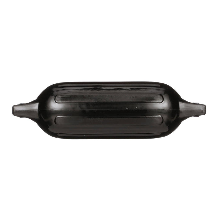 Seachoice DE79166S 79041 Twin Eye Ribbed Fender, Black, 4.5 x 16"