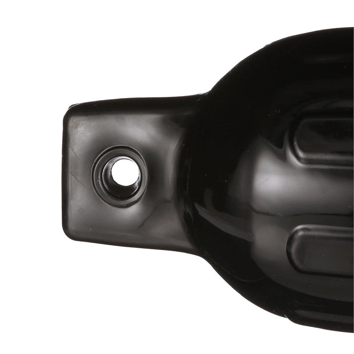 Seachoice DE79166S 79041 Twin Eye Ribbed Fender, Black, 4.5 x 16"