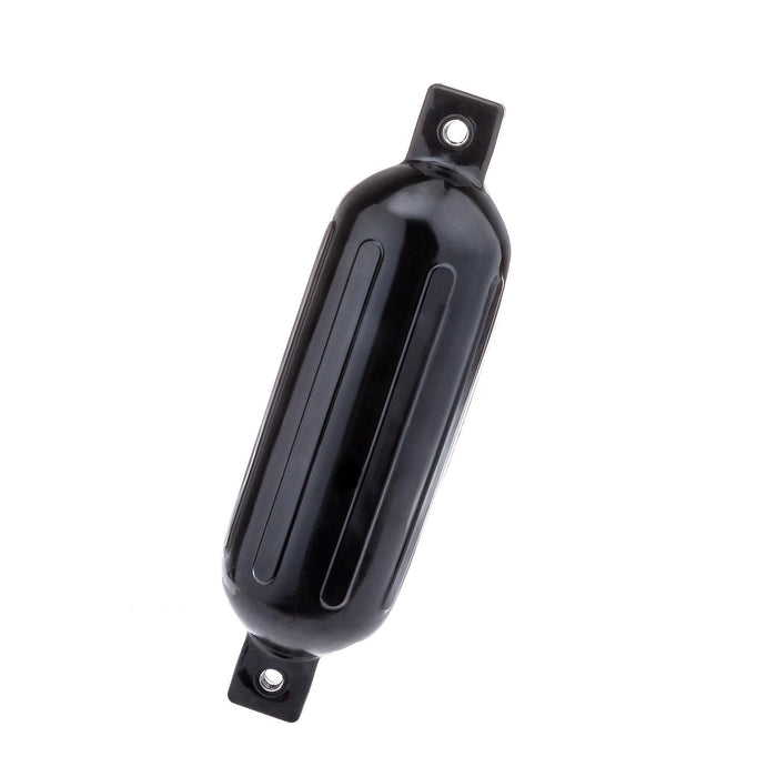 Seachoice DE79206S 79051 Twin Eye Ribbed Fender, Black, 5.5 x 20"