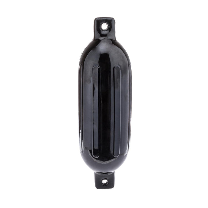 Seachoice DE79236S 79061 Twin Eye Ribbed Fender, Black, 6.5 x 23"