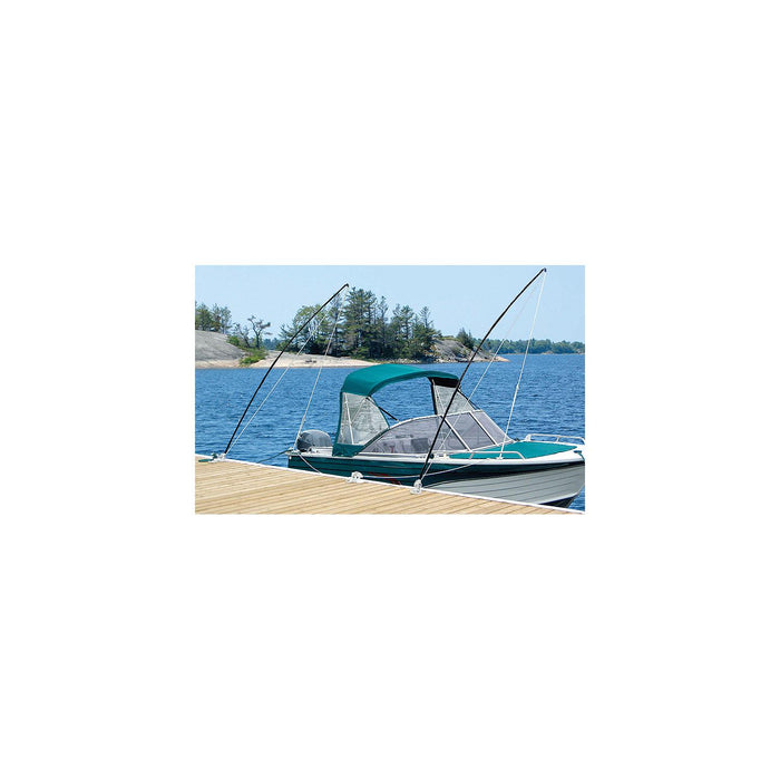 Seachoice DE3106S 79731 Mooring Whip 1 Pair Black, 8'