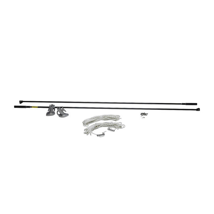 Seachoice DE3106S 79731 Mooring Whip 1 Pair Black, 8'