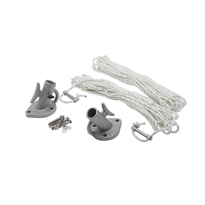 Seachoice DE3126S 79733 Mooring Whip 1 Pair Black, 12'
