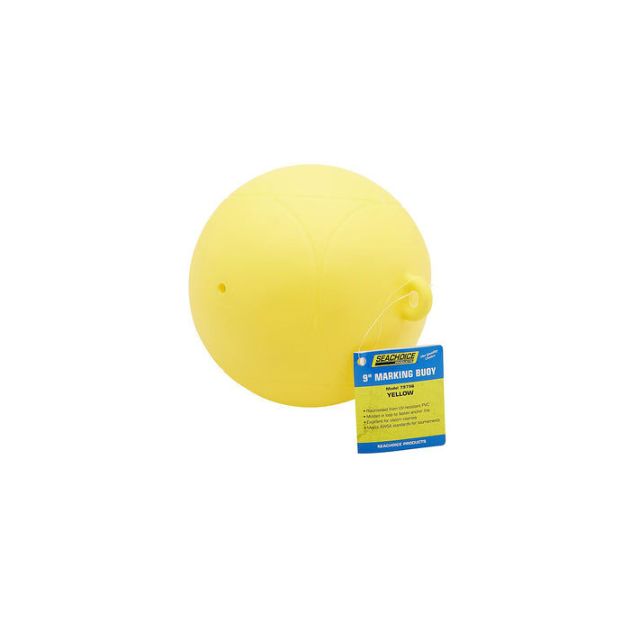 Seachoice DE95885S 79756 Slalom/Marking Buoy Yellow, 9" Dia.