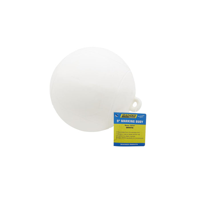Seachoice DE95881S 79757 Slalom/Marking Buoy White, 9" Dia.
