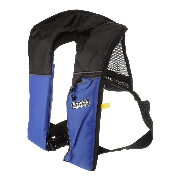 Seachoice 1214MA-BLUE/BLK-85840 Type V Inflatable PFD 33G Manual/Auto, Blue/Black