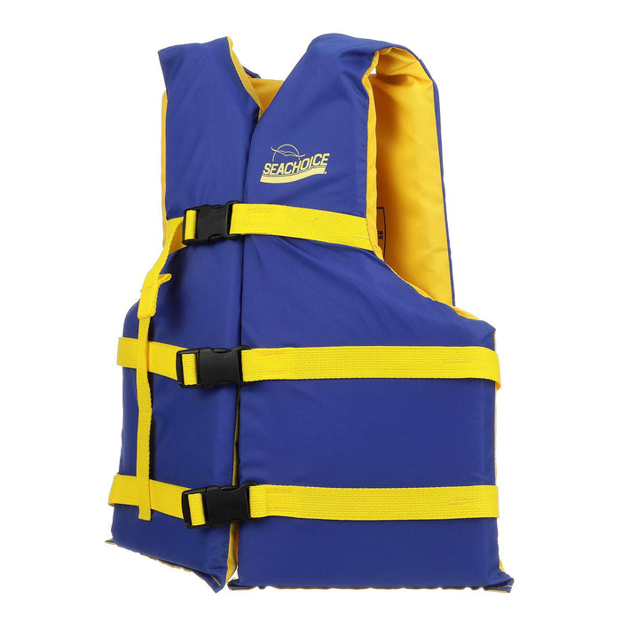 Seachoice 86220 Deluxe General Purpose Life Vest Blue/Yellow, Adult Universal