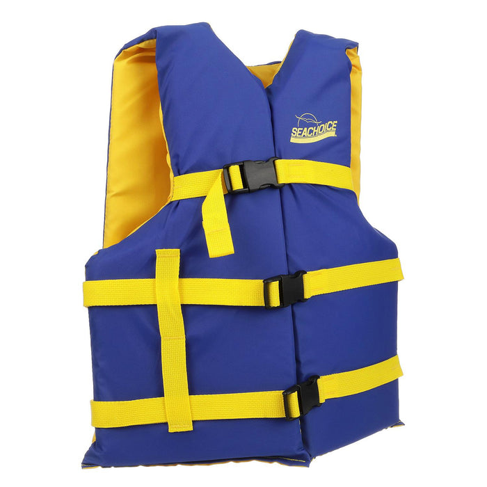 Seachoice 86220 Deluxe General Purpose Life Vest Blue/Yellow, Adult Universal