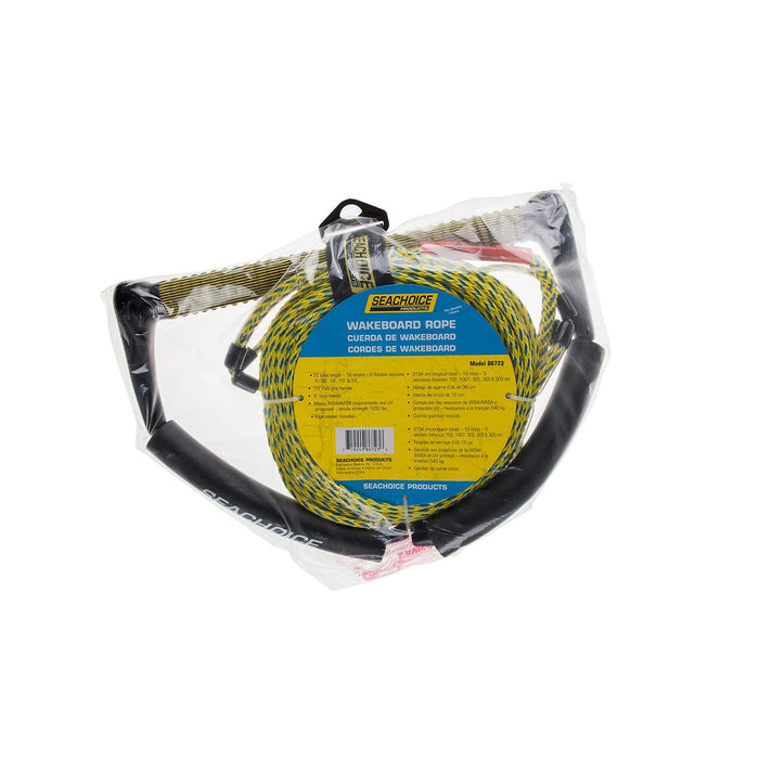 Seachoice 86723 70' 4-Section Wakeboard Rope With Trick Handle