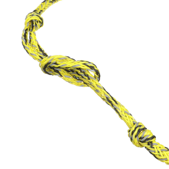 Seachoice 86726 5-Section Wakeboard Reflective Rope, 75', 15" Handle w/ Textured EVA Grip