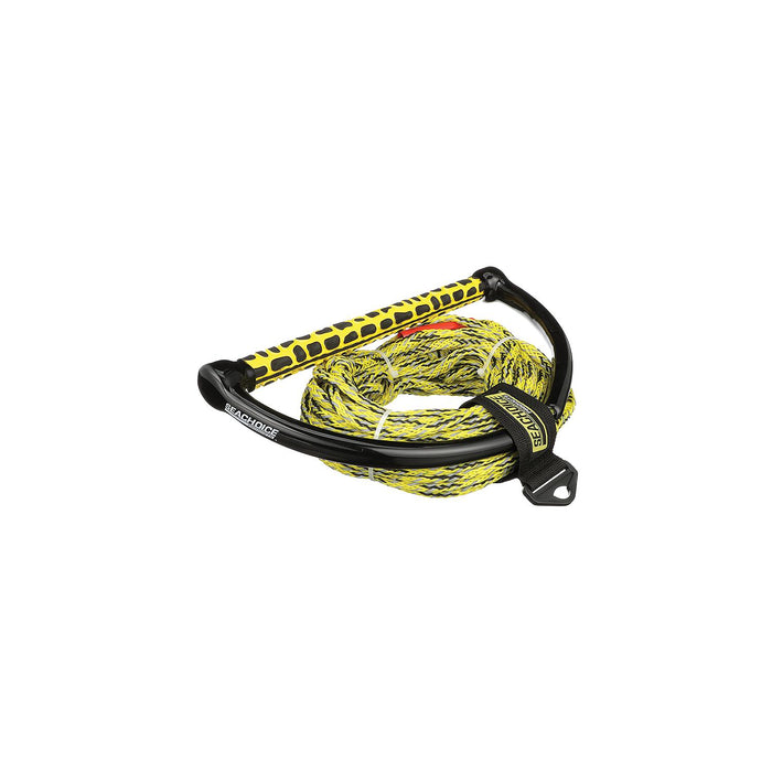 Seachoice 86726 5-Section Wakeboard Reflective Rope, 75', 15" Handle w/ Textured EVA Grip