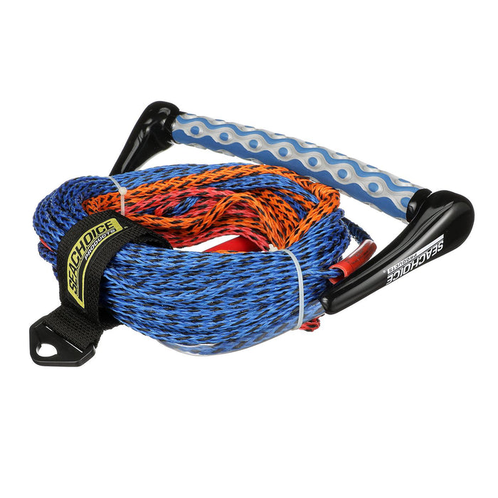 Seachoice 86733 3-Section Water Ski or Wakeboard Rope, 75', 13" Handle w/ Textured EVA Grip
