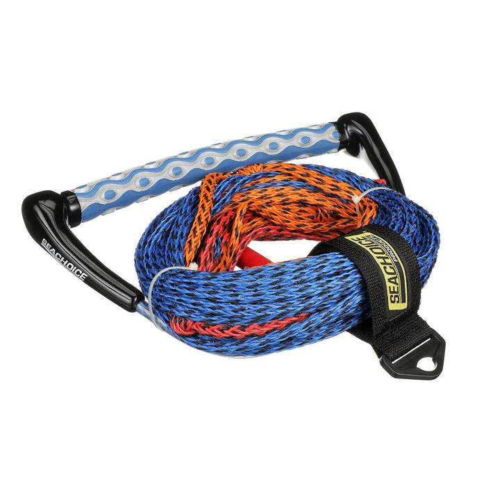 Seachoice 86733 3-Section Water Ski or Wakeboard Rope, 75', 13" Handle w/ Textured EVA Grip