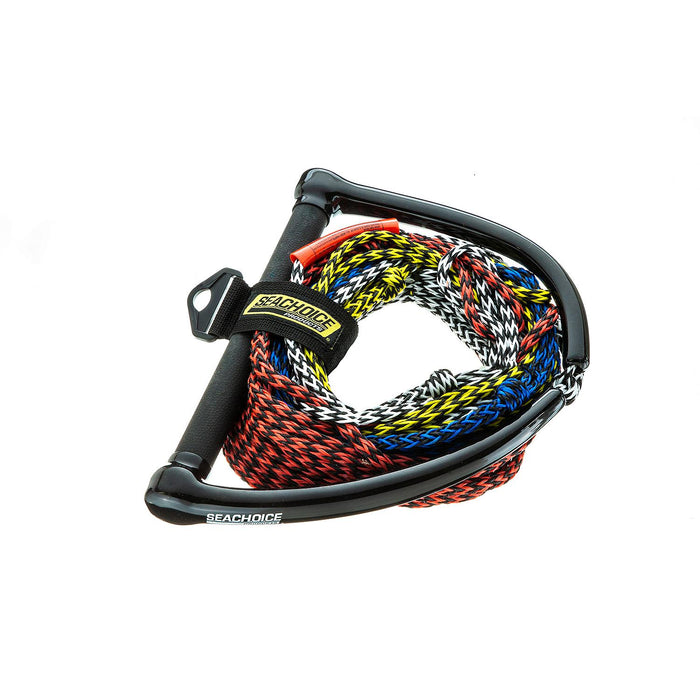 Seachoice 86734 4-Section Water Ski Rope, 75', 12" Handle with Rubber Grip