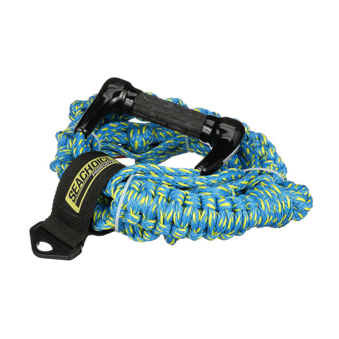 Seachoice 86764 3-Section Wakesurfing Rope, 16', 5-1/2" Handle w/ Textured Rubber Grip