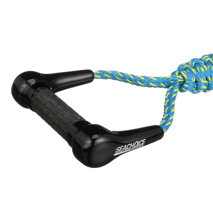 Seachoice 86764 3-Section Wakesurfing Rope, 16', 5-1/2" Handle w/ Textured Rubber Grip