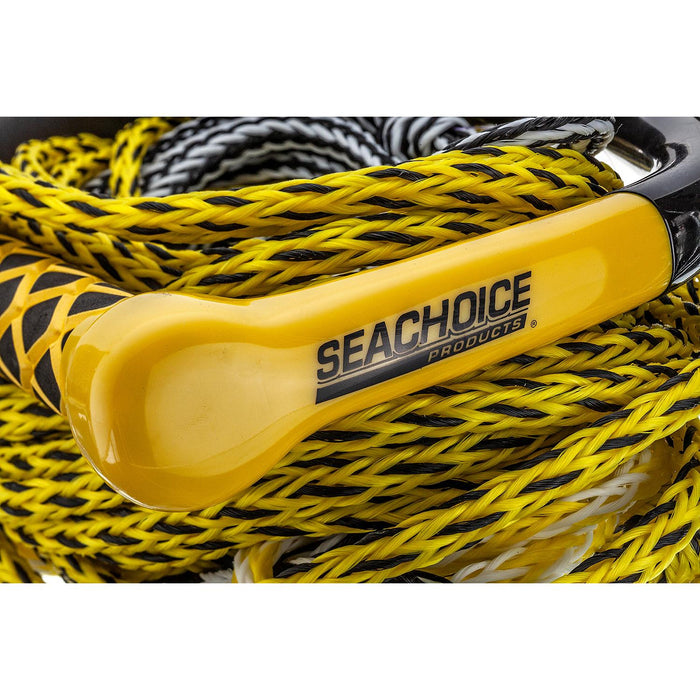 Seachoice 86801 5-Section Wakeboard Rope, 75', 15" Handle w/ Textured EVA Grip & 6" Trick Handle