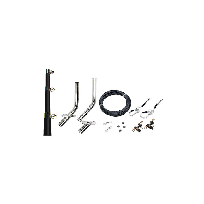 Seachoice 88261 Outrigger Kit-15' Black/Gold-Complete