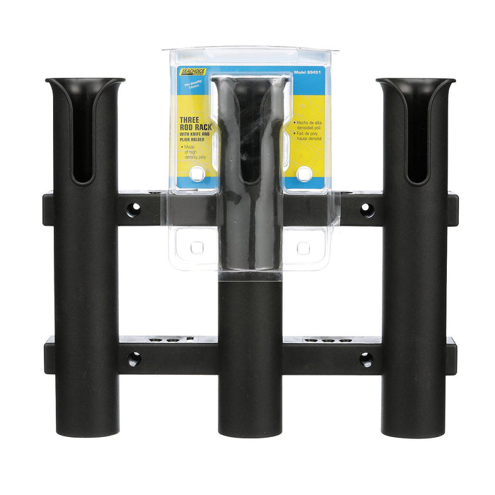Seachoice 89451 Polyurethane 3 Rod Rack