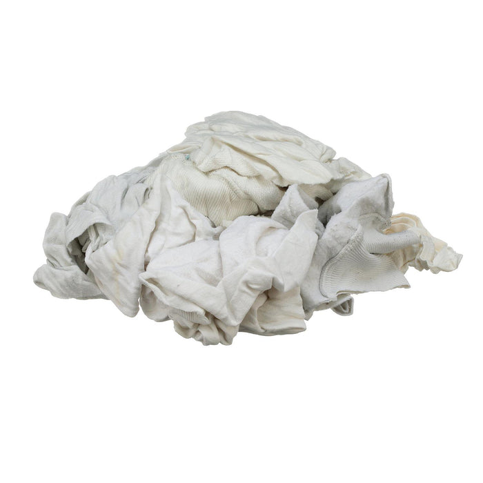 Seachoice 7423-01-12-SC 90004 Recycled White Fleece Wiping Cloths, 1-lb. Bag